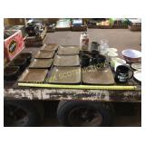 A lot of better homes and garden pottery dishes,