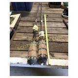 Two new patio tiki torches