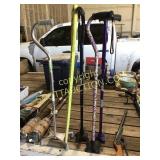 4 footed walking canes, adjustable height