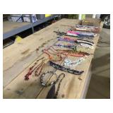 Large lot of costume jewelry, necklaces,