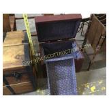 Handmade 16 inch wooden trunk with blanket box