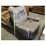Light brown oversized, manual recliner