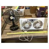 2 x elec fans, Pelonis black 10' Oscillating