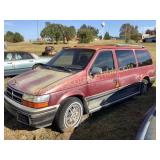 1991 DODGE GRAND CARAVAN, 100,763 moles, keys,