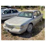 1991 LINCOLN CONTINENTAL, SILVER, keys,