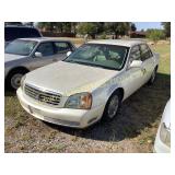 2002 CADILLAC DEVILLE, Pearl White, DHS
