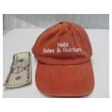 Held Sales & Auction Advertising Hat