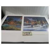 George Kovach 2 Prints s/n