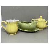 Vintage Ironstone Cream Sugar Bowl Gravy Boat