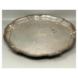 Vintage Footed Silverplate Tray Silver Plate
