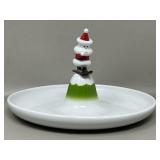 Alessi Scia Natalino Skiing Santa Christmas Plate