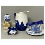 Collection of Delft Holland Trinket Box, Pepper,