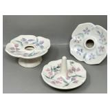 Handpainted English Country Pottery Ring Holder,