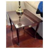 Lacquered Queen Anne Style Side Table - 2