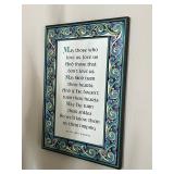 Gaelic Blessing Print on Board