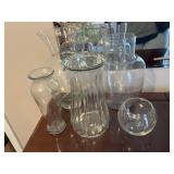 (5) Flower Vases Various Sizes