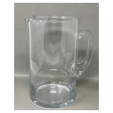 Clear Glass Handled Ice Tea Pitcher Jug