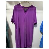 Sz L-XL Lildy V Neck Shell Dress HAS POCKETS