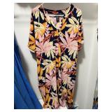 Sz L-XL Lildy V Neck Shell Dress HAS POCKETS