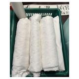 Machine Embroidered Fabric White w Vine