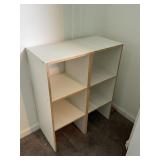 Pair of Pressboard Storage Shelves