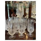 (12) Longchamp Crystal Ice Tea Glasses Stemware
