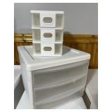 3 Drawer Plastic Storage Drawers Organizers