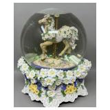 My Heart Will Go On Musical Snow Globe Carousel