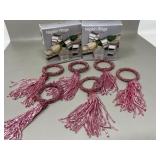 Beaded & Silverplate Napkin Rings Ring Sets