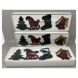 Pier 1 Metal Christmas Napkin Rings Ring Sets