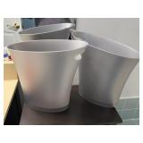 Pair of Umbra Plastic Rubbish Bin Trash Can