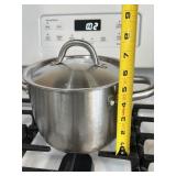 Small Metal Stock Pot with Lid