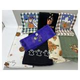 Halloween Autumn Kitchen Linens Dish Towels Tea