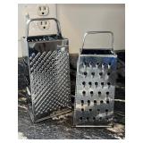 Pair of Metal Box Grater Cheese Grater