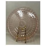 Pink Depression Glass Large Platter Serving Plate