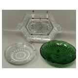 Oiva Toikka Vintage Glass Ashtray, Pressed Glass
