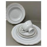 5pc Wawel Royal Kent Polish Porcelain Place Settin