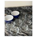 Pair of Souffle Cups Ramekins, 8 Glass Prep Cup