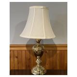 Brass Finish Table Lamp w Shade