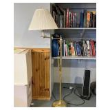 Brass Finish Gooseneck Floor Lamp