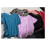 Ladies Sz PXL-1X Stretch Knit Shirts Blouses Tees