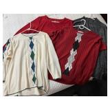 Ladies Sz XL Alfred Dunner Argyle Sweater Shirts