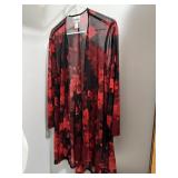1X NorthStyle Sheer Wrap Blouse Kimono Jacket