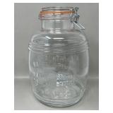Cracker Barrel Style 4qt Glass Large Jar