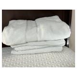 White Bath Towels Cotton Towel Linens