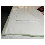 Cotton Knit Bedspread 64x80' Some Rust Spots