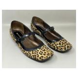 Sz7 Ladies Naturalizer Cheetah Kitten Heel Shoe