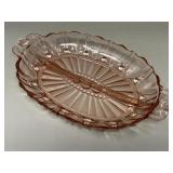 Pink Depression Glass Anchor Hocking Oyster Pearl