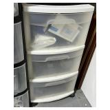 Three Drawer Plastic Storage Container Bin