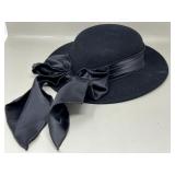 100% Wool Brimmed & Bowed Hat